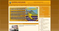 Desktop Screenshot of bappeda-kotabaru.info