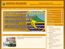 Tablet Screenshot of bappeda-kotabaru.info
